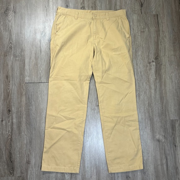 L.L. Bean Other - LL Bean Men's Chino Pants 100% Cotton 36x32 (Fits 36x31) Tan Straight